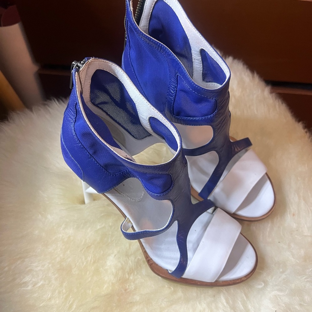 Y-3 Purple and White Women's Heels Size 8